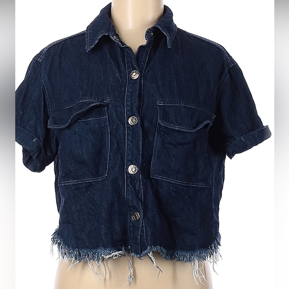 Beautiful Designer Hidden Jeans Jacket in Size Medium